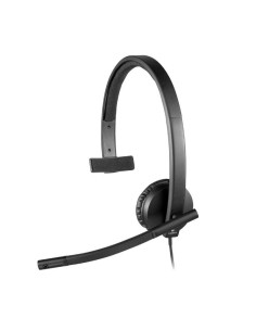 AURI + MIC USB   1.9M LOGITECH H570E CASCOS NEGROS MONO...