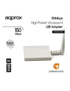 ANTENA ADAPTADOR 150BPS APPROX  USB 11DB WHITE PN:...