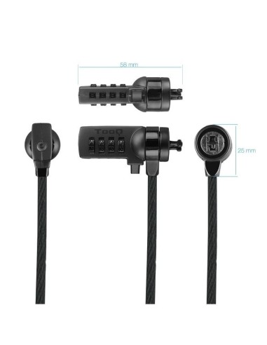 CABLE SEGURIDAD TOOQ CON CLAVE 1.5M PN:...