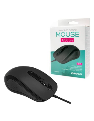 RATON USB OMEGA 1200 DPI NEGRO PN: OM441B EAN:...
