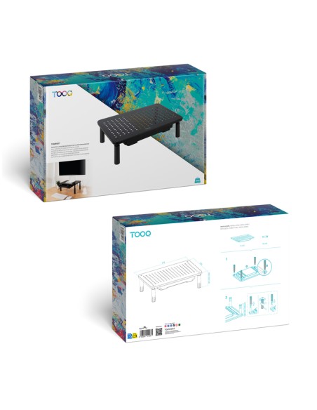 SOPORTE ELEVADOR TOOQ TQMR087  CON CAJON NEGRO PN: TQMR087 EAN: 8433281015661   