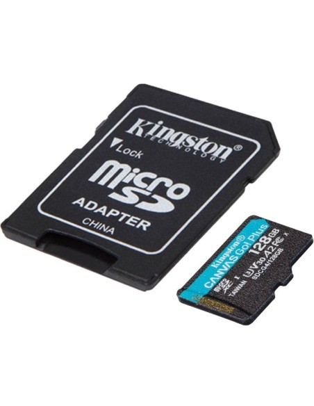MEMORIA DG 128GB KINGSTON MSD  CANVAS GO PLUS CLASE10 200MBS PN: SDCG4/128GB EAN: 740617347944    