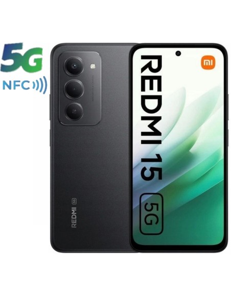 SMARTPHONE 6.9" XIAOMI REDMI   15 8GB 256GB 5G NFC NEGRO PN: REDMI 15 5G 8-25 EAN: 6932554453008   