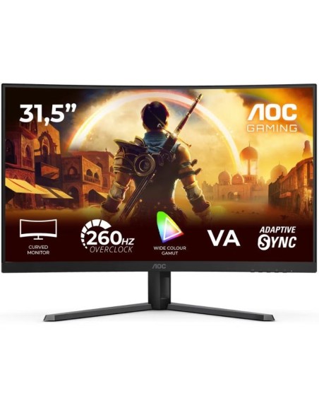 MONITOR 31.5" AOC C32G42ZE FHD CURVO VA 0.3MS 240HZ NEGRO PN: C32G42ZE EAN: 4038986183093   