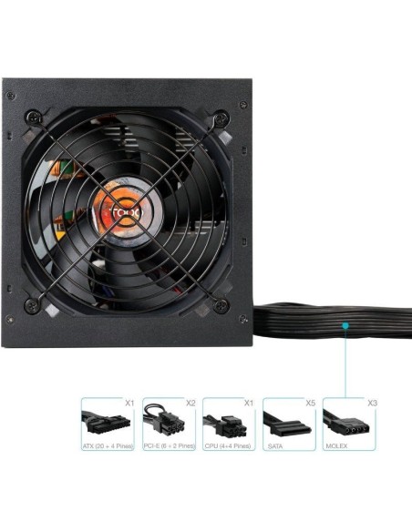 FUENTE  650W/48A    ATX TOOQ   TQHELIOS-650SP 80 PLUS BRONZE PN: TQHELIOS-650SP EAN: 8433281016323   