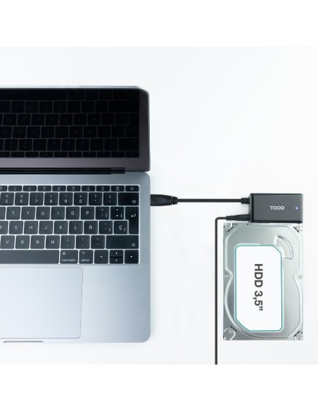 ADAPT. USB 3.0 A SATA 2.5/3.5" TOOQ TQHDA-01A PN: TQHDA-01A EAN: 8433281011380   