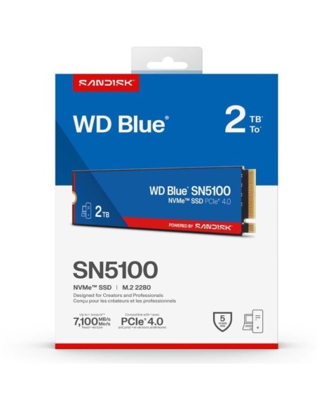 DISCO M.2 NVME   2TB WD BLUE   SN5100 PN: WDS200T5B0E-00CP EAN: 718037906263    